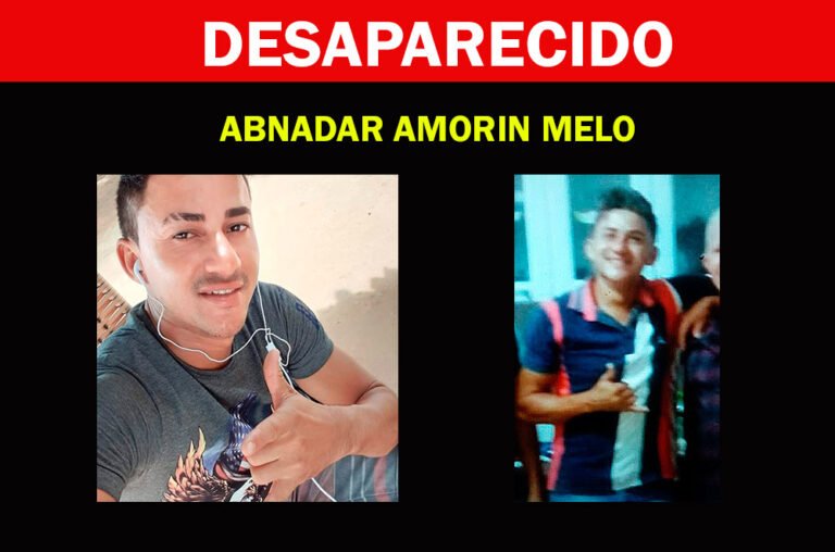 Família de Abnadar busca por informações de seu desaparecimento desde ontem (01)